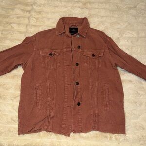 Zara Terracotta Corduroy Jacket